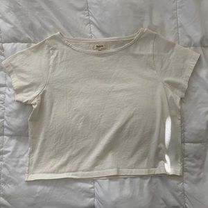 Madewell Boxy Cropped Tee Shirt